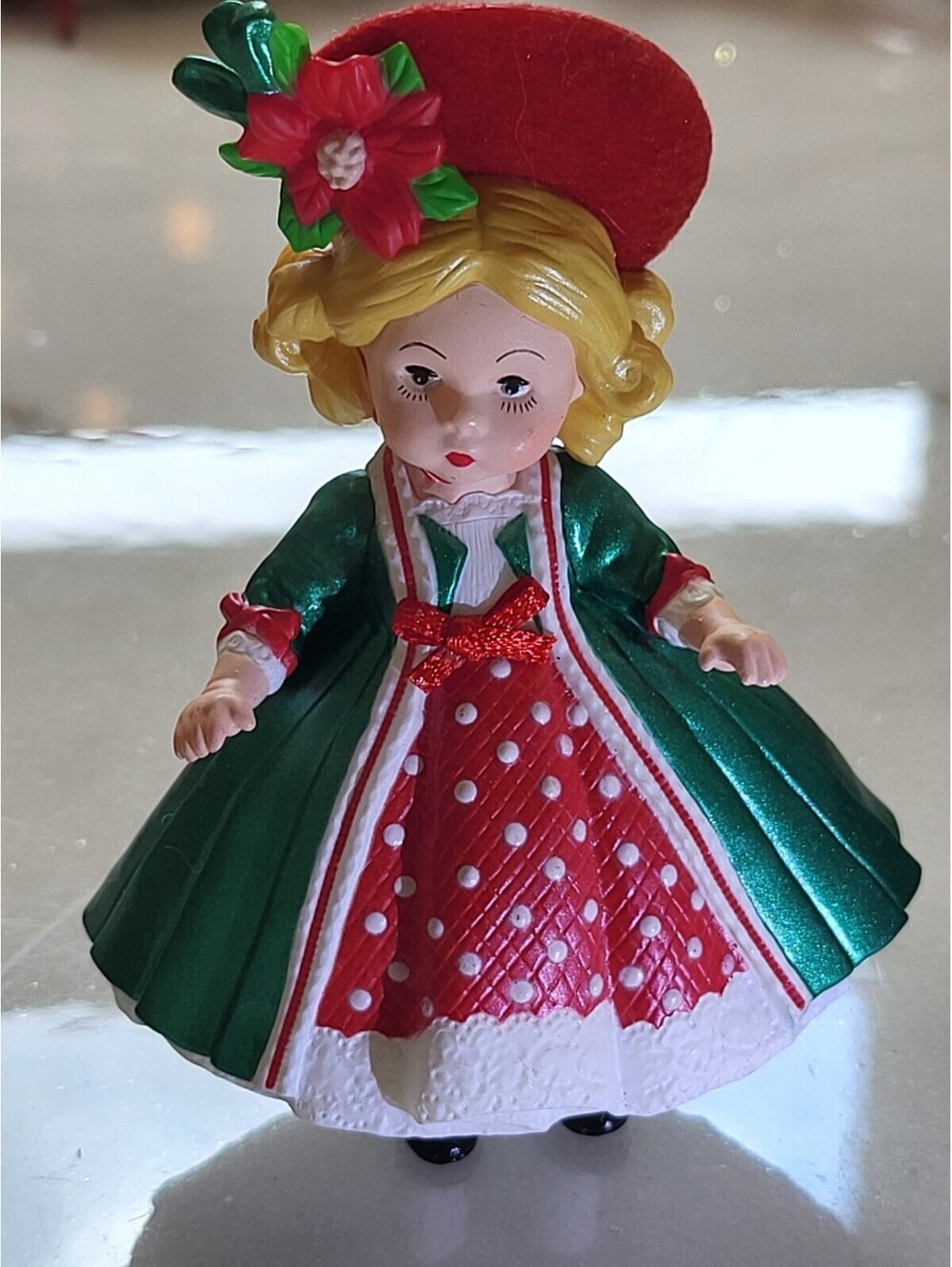 Hallmark 2017 Christmas Ornament Madame Alexander Doll EUC 3D 3.75" A24